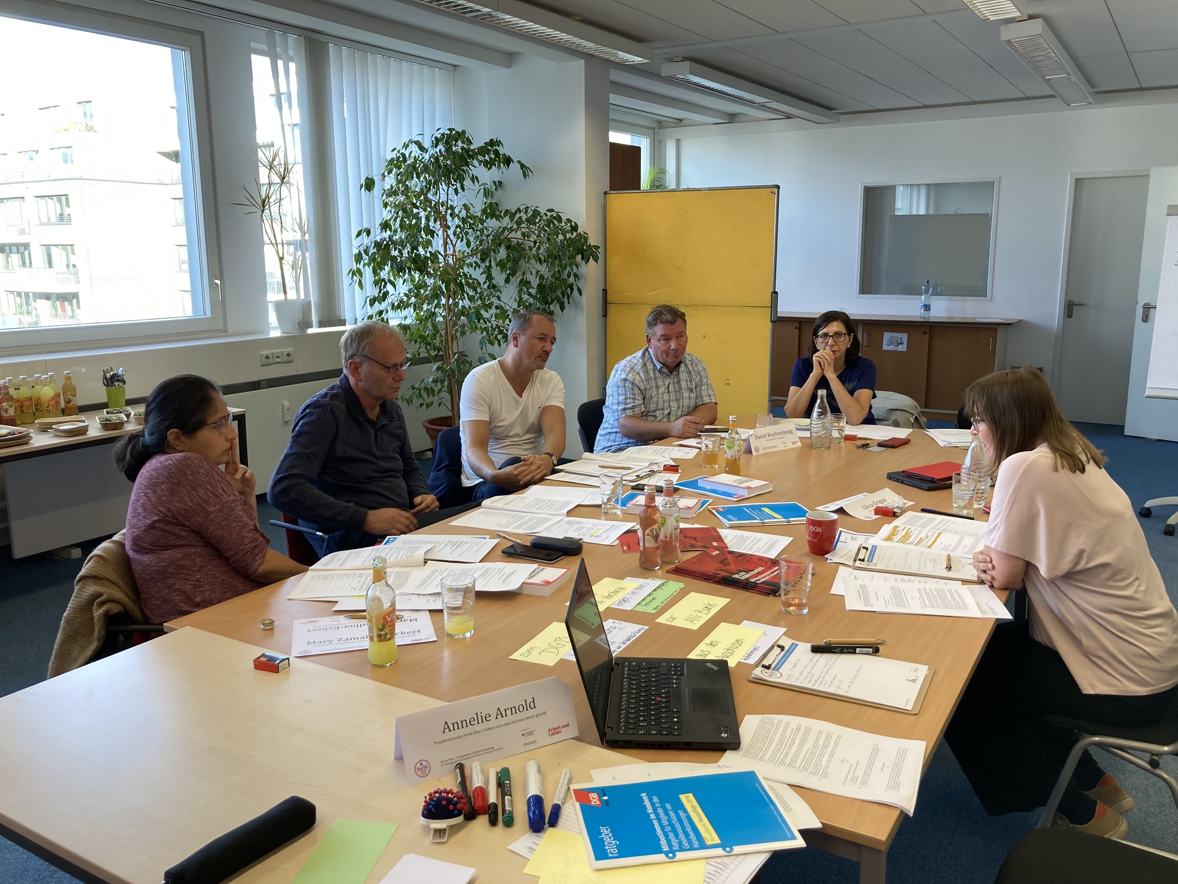 Gruppenfoto der Abendklausur, Foto: Arbeit und Leben